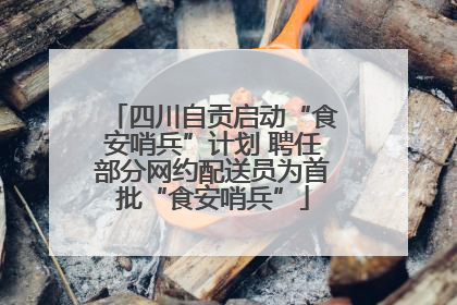 四川自贡启动“食安哨兵”计划 聘任部分网约配送员为首批“食安哨兵”