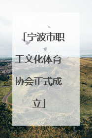 宁波市职工文化体育协会正式成立