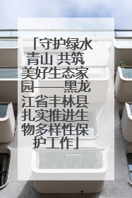守护绿水青山 共筑美好生态家园——黑龙江省丰林县扎实推进生物多样性保护工作