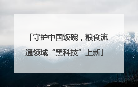 守护中国饭碗，粮食流通领域“黑科技”上新