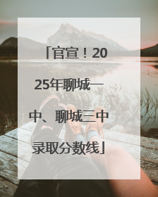 官宣！2025年聊城一中、聊城三中录取分数线
