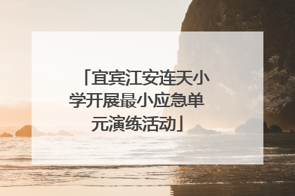 宜宾江安连天小学开展最小应急单元演练活动