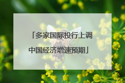 多家国际投行上调中国经济增速预期