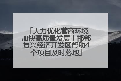 大力优化营商环境 加快高质量发展丨邯郸复兴经济开发区帮助4个项目及时落地