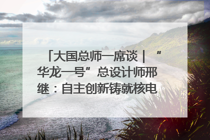 大国总师一席谈|“华龙一号”总设计师邢继:自主创新铸就核电“国家名片”