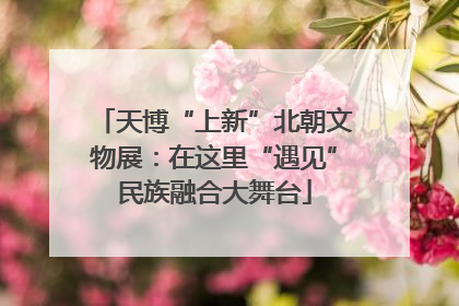 天博“上新”北朝文物展：在这里“遇见”民族融合大舞台