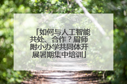 如何与人工智能共处、合作？眉师附小办学共同体开展暑期集中培训