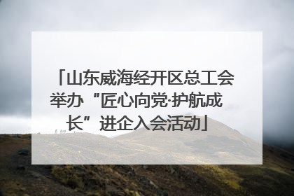 山东威海经开区总工会举办“匠心向党·护航成长”进企入会活动