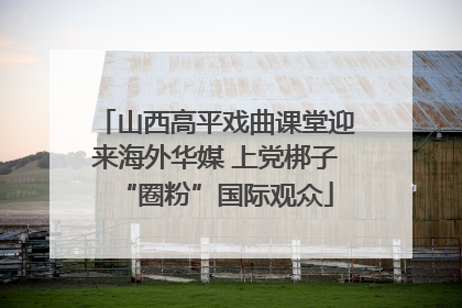 山西高平戏曲课堂迎来海外华媒 上党梆子“圈粉”国际观众