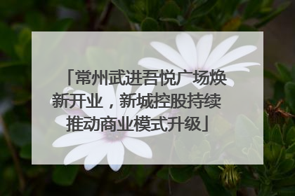 常州武进吾悦广场焕新开业，新城控股持续推动商业模式升级
