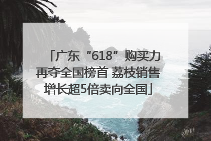 广东“618”购买力再夺全国榜首 荔枝销售增长超5倍卖向全国