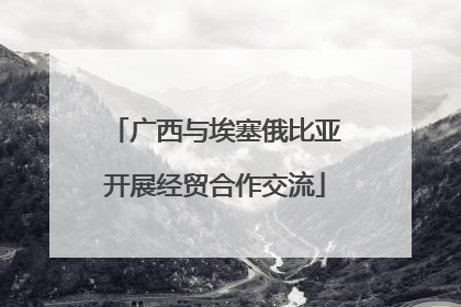 广西与埃塞俄比亚开展经贸合作交流