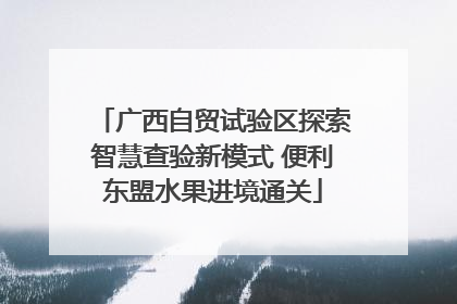 广西自贸试验区探索智慧查验新模式 便利东盟水果进境通关