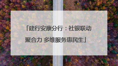 建行安康分行：社银联动聚合力 多维服务惠民生