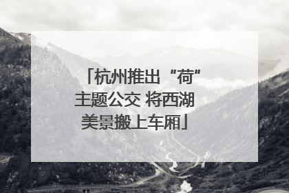 杭州推出“荷”主题公交 将西湖美景搬上车厢