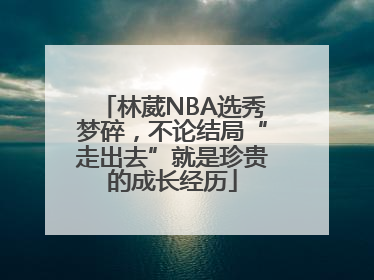 林葳NBA选秀梦碎，不论结局“走出去”就是珍贵的成长经历