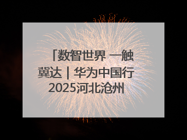 数智世界 一触冀达｜华为中国行2025河北沧州新质生产力峰会成功举办