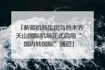 新疆机场集团乌鲁木齐天山国际机场正式启用“国内转国际”通道