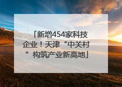 新增454家科技企业！天津“中关村”构筑产业新高地