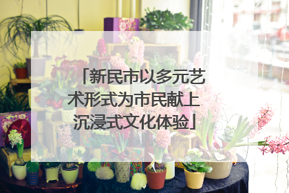 新民市以多元艺术形式为市民献上沉浸式文化体验