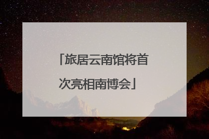 旅居云南馆将首次亮相南博会