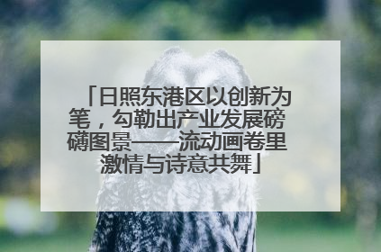 日照东港区以创新为笔，勾勒出产业发展磅礴图景——流动画卷里 激情与诗意共舞