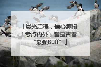 晨光启程，信心满格！考点内外，皆是青春“最强Buff”