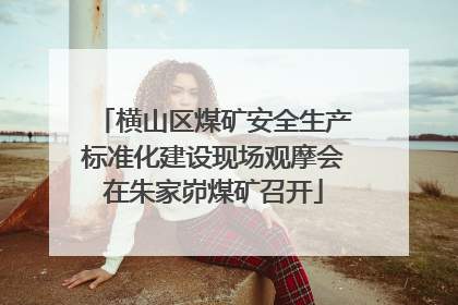 横山区煤矿安全生产标准化建设现场观摩会在朱家峁煤矿召开