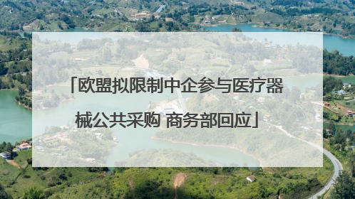 欧盟拟限制中企参与医疗器械公共采购 商务部回应