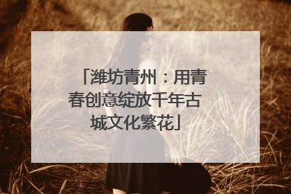 潍坊青州：用青春创意绽放千年古城文化繁花