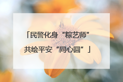 民警化身“粽艺师” 共绘平安“同心圆”