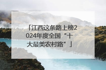 江西这条路上榜2024年度全国“十大最美农村路”