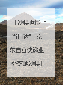 沙特也能“当日达” 京东自营快递业务落地沙特
