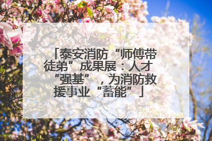 泰安消防“师傅带徒弟”成果展：人才“强基”，为消防救援事业“蓄能”