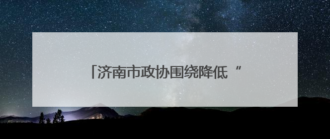 济南市政协围绕降低“三育”成本开展商量