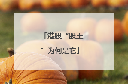 港股“股王”为何是它