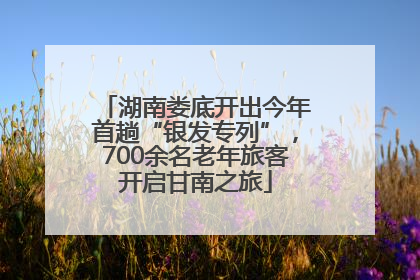 湖南娄底开出今年首趟“银发专列”，700余名老年旅客开启甘南之旅