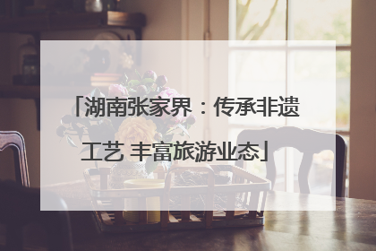 湖南张家界：传承非遗工艺 丰富旅游业态