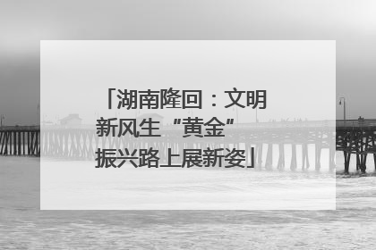 湖南隆回：文明新风生“黄金” 振兴路上展新姿