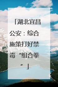 湖北宜昌公安：综合施策打好禁毒“组合拳”