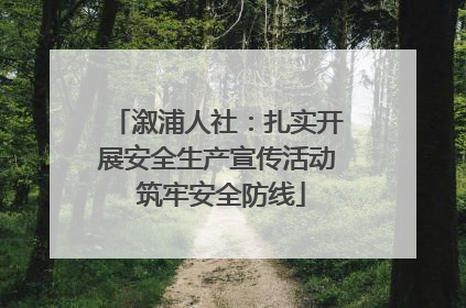 溆浦人社：扎实开展安全生产宣传活动 筑牢安全防线