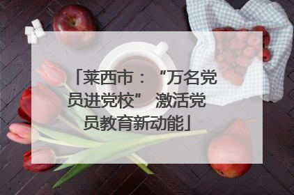莱西市：“万名党员进党校” 激活党员教育新动能