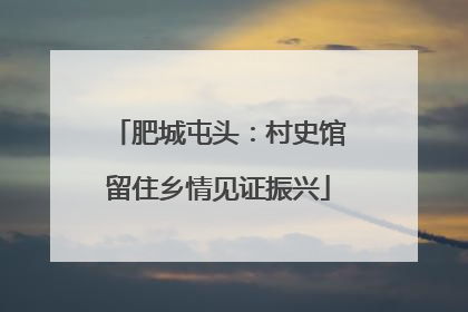肥城屯头：村史馆留住乡情见证振兴