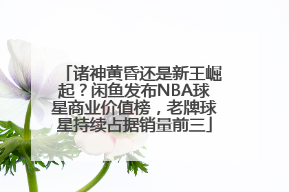 诸神黄昏还是新王崛起？闲鱼发布NBA球星商业价值榜，老牌球星持续占据销量前三