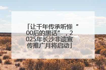让千年传承听懂“00后的黑话”，2025年长沙非遗宣传推广月将启动