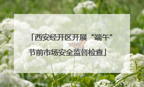 西安经开区开展“端午”节前市场安全监督检查