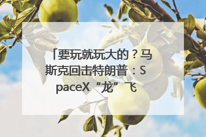要玩就玩大的？马斯克回击特朗普：SpaceX“龙”飞船将立即退役！