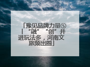 豫见品牌力量⑤丨“融”“创”并进玩法多，河南文旅频出圈