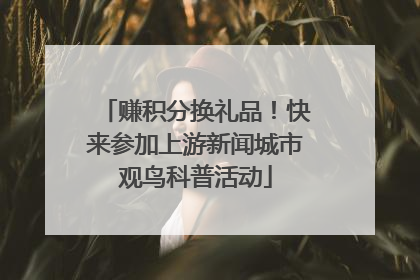 赚积分换礼品！快来参加上游新闻城市观鸟科普活动