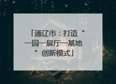 通辽市：打造“一园一展厅一基地”创新模式